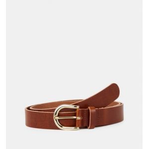 Galeries Lafayette Ceinture fine Greena cuir Beige