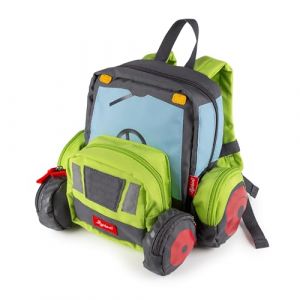 Sigikid Rucksack, Traktor, Sac &agrave; Dos Mixte Enfant, Vert/Tracteur, 25x28x18 cm