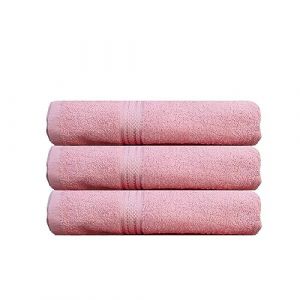 Serviette De Bain 70x140 - Lot 3 Serviettes De Bain Rose