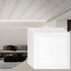 VEVOR JQ-03 Dalles de Plafond, Blanc