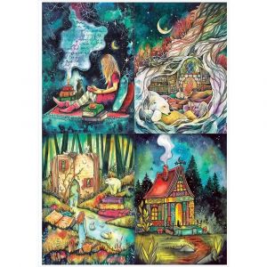 Puzzle 4x260 pi&egrave;ces : Kat Fedora