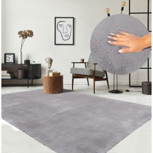Tapis pour le salon ou de chambre - grijs - 120x160 cm | Rectangulaire | Lavable jusqu'&agrave; 30 degr&eacute;s | Tapis LOFT de The Carpet