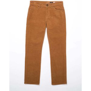 Volcom Pantalon Solver en velours c&ocirc;tel&eacute; 5 poches - TOBACCO - Taille 29