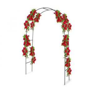Kinzo Rose Arch Metal 240 x 140 cm - Support pour plantes grimpantes - Arche de jardin et support pour plantes grimpantes - Support pour plantes grimpantes