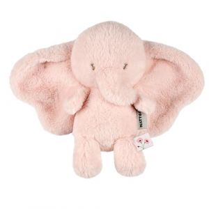 Nattou Doudou &eacute;l&eacute;phant en Peluche &agrave; Poils Longs, Compagnon d&egrave;s la Naissance, env. 29 cm, Polyester, fanfan, Rose