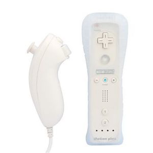 1Tek Manette Wii Motion Plus + Le Nunshuck + L'etui Protecteur Pour Wii/Wii U