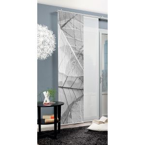Home Wohnideen Home Fashion BLATTARI Polyester Gris 245 x 60 cm