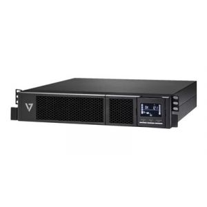 V7 UPS1RM2U3000-1E - Onduleur (montable sur rack / externe) 2700 Watt - 3000 VA 9 Ah USB