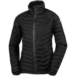 Columbia Veste imperméable pour femme, POWDER LITE JACKET, Polyester, Noir, Taille M, WK1498