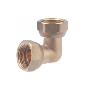 Comptoir de picardie Sans marque Coude &agrave; visser laiton F 20 X 27 pour tube en cuivre