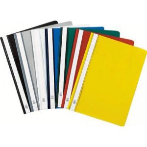 Exacompta 449225B - Chemise &agrave; lamelles polypro, qualit&eacute; standard, assortis 5 teintes