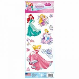 ROOMMATES Lot de 10 stickers Disney Princesse repositionnables