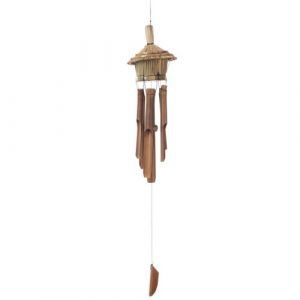Amadeus Carillon bambou naturel - Marron - Fibre Naturelle