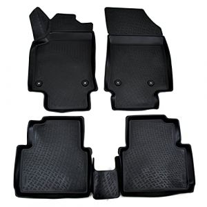 Tapis De Sol En Caoutchouc - J&J AUTOMOTIVE - Opel Crossland X - Sur Mesure - Antid&eacute;rapant - TPE Non Toxique