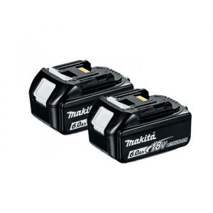 Image de Makita Pack 2 batteries 18V LXT Li-Ion BL1860B (2x6,0 Ah) 197293-4