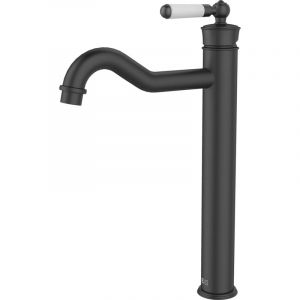 Essebagno Mitigeur lavabo haut noir Leeds