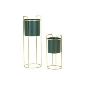 Mauro Ferretti - Set de 2 cache-pots en métal coloré Grent slim