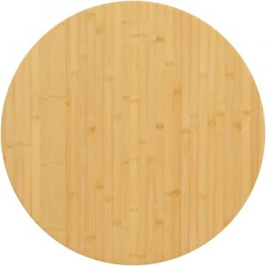 VidaXL Dessus de table Ø70x1,5 cm bambou n/a