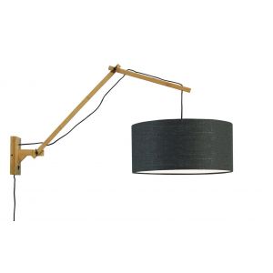 Good & Mojo Applique bambou/lin gris foncé L95cm