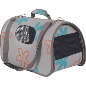Animallparadise Panier De Transport Flower Taille M Couleur Gris Pour Chat Ou Chien Neuf