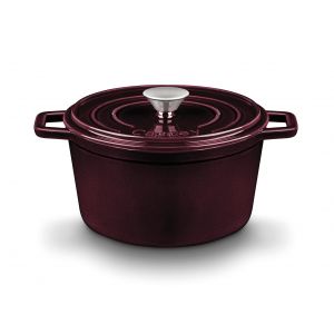 Castey Marmite Haute Fer 16 cm Bordeaux