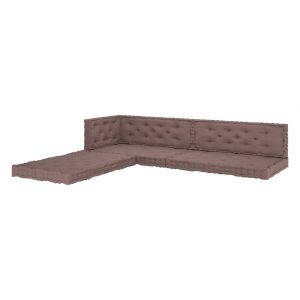 Image de VidaXL Coussins de plancher de palette 7 pcs Taupe Coton