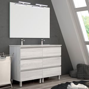 -10% - Cosyneo - Meuble de salle de bain 120cm - PALMA