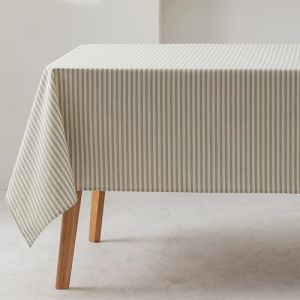 Nappe en coton antitache toucher tissu eau 140x100 cm
