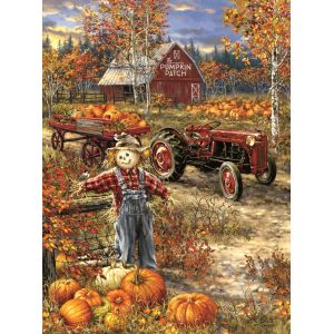 Sunsout Puzzle Dona Gelsinger - The Pumpkin Patch Farm