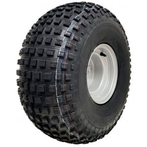22x11.00-8 Knobby ATV Tyre 4 Stud Steel Rim 4 Ply Trailer Quad Wheel 100mm PCD