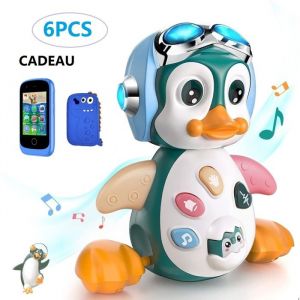 6pcs Jouets Musicaux Bébé - Kakoo - Jouets Musicaux Bébé - Sonlumière - Pingouin