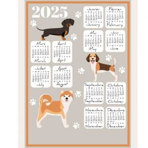 Tradilinge Torchons calendrier 2025 - plusieurs modèles