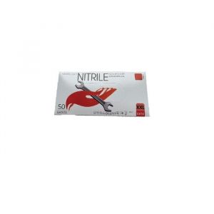 Gants jetables nitrile orange taille 10, boite de 50