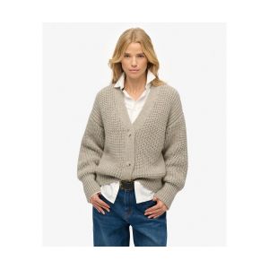 Superdry Cardigan col V femme Chunky