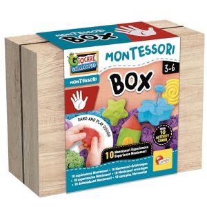 Lisciani Giochi Montessori Box : Touch - Kit Sensoriel de Toucher Pour Enfants dès 3 ans?? - Découverte des textures - Stimule le sens du toucher - Éveil sensoriel Approche Montessori - Jeu Educatif