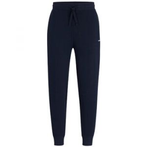 Image de Boss Effect Pantalon PANTALON DE SURV&Ecirc;TEMENT EN COTON &Eacute;PONGE BLEU MARINE AVE - Couleur EU S - Taille Bleu
