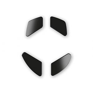 Glorious pc gaming race G-Floats Maus-Skates en c&eacute;ramique &ndash; Mod&egrave;le D &ndash; Noir GLO-FT-DM-GF