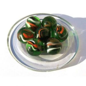 MaRecreation MesBilles 2 Calots CROCO - Billes en verre de 25 mm