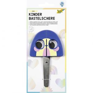 Folia 772 - Ciseaux de Bricolage pour Enfants Rainbow, env. 16 cm, Ciseaux pour Enfants avec Motif Arc-en-Ciel et gaufrage de la règle, inoxydables avec Coins arrondis, pour droitiers