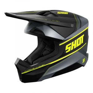Shot Casque integral furious adulte dust jaune fluo mat