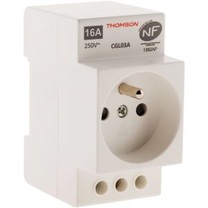 Thomson Prise modulaire simple - 2P+T - 16A NF