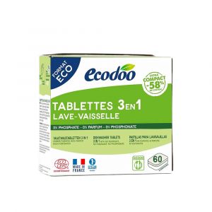 Ecodoo 3 in 1 Compact Dishwasher Tablets - 60