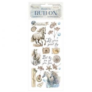 Film transfert Rub On "Silent Sea - Horses"