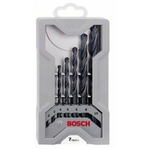 Bosch 2607017036 - Forets &agrave; m&eacute;taux HSS-R DIN 338 set de 7 pi&egrave;ces 2,3,4,5,6,8,10