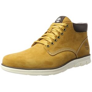 Timberland Bradstreet Leather Sensorflex, Baskets Chukka Homme, Jaune (Wheat Nubuck), 44.5 EU