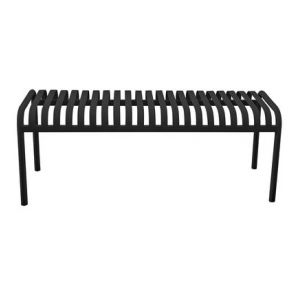 Banc en fer forgé noir