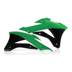 Acerbis Ouïes de radiateur Kawasaki 85/100 KX 14-17 vert/noir (paire)