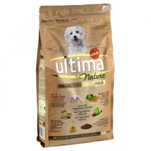 Ultima Nature Croquettes Chiens Adult Mini 1-10 Kg Poulet Riz Complet L&eacute;gumes Fruits Format 1,25Kg
