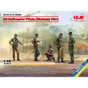 Image de ICM Figurines militaires : Pilotes d'hélicoptères américains (Guerre du Vietnam)