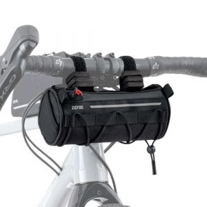 Zéfal Z Adventure F1 - Sacoche Guidon Velo - Sac Velo Compact, Léger et Etanche - Montage Universel sur Guidon - Noir, 1,2 litres